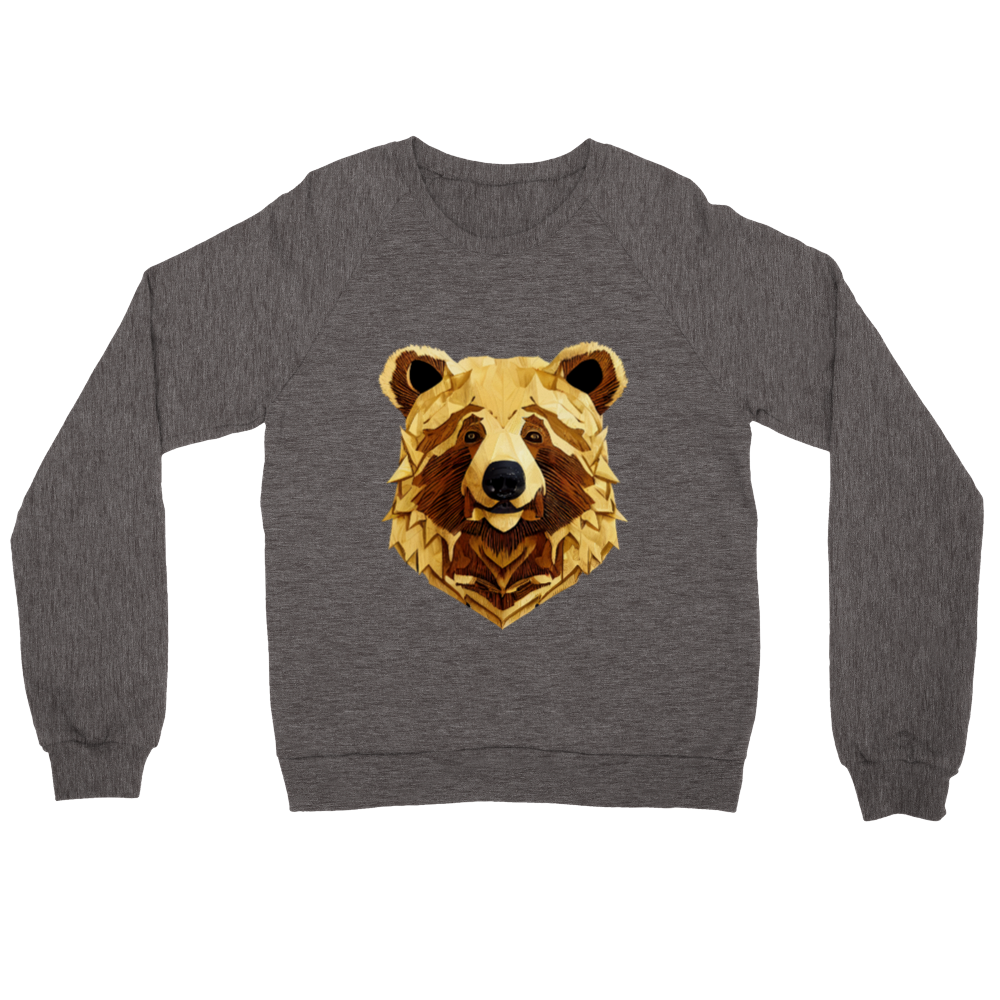 Bear Print Premium Unisex Crewneck Sweatshirt