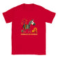 kids red t-shirt with cute zebra print