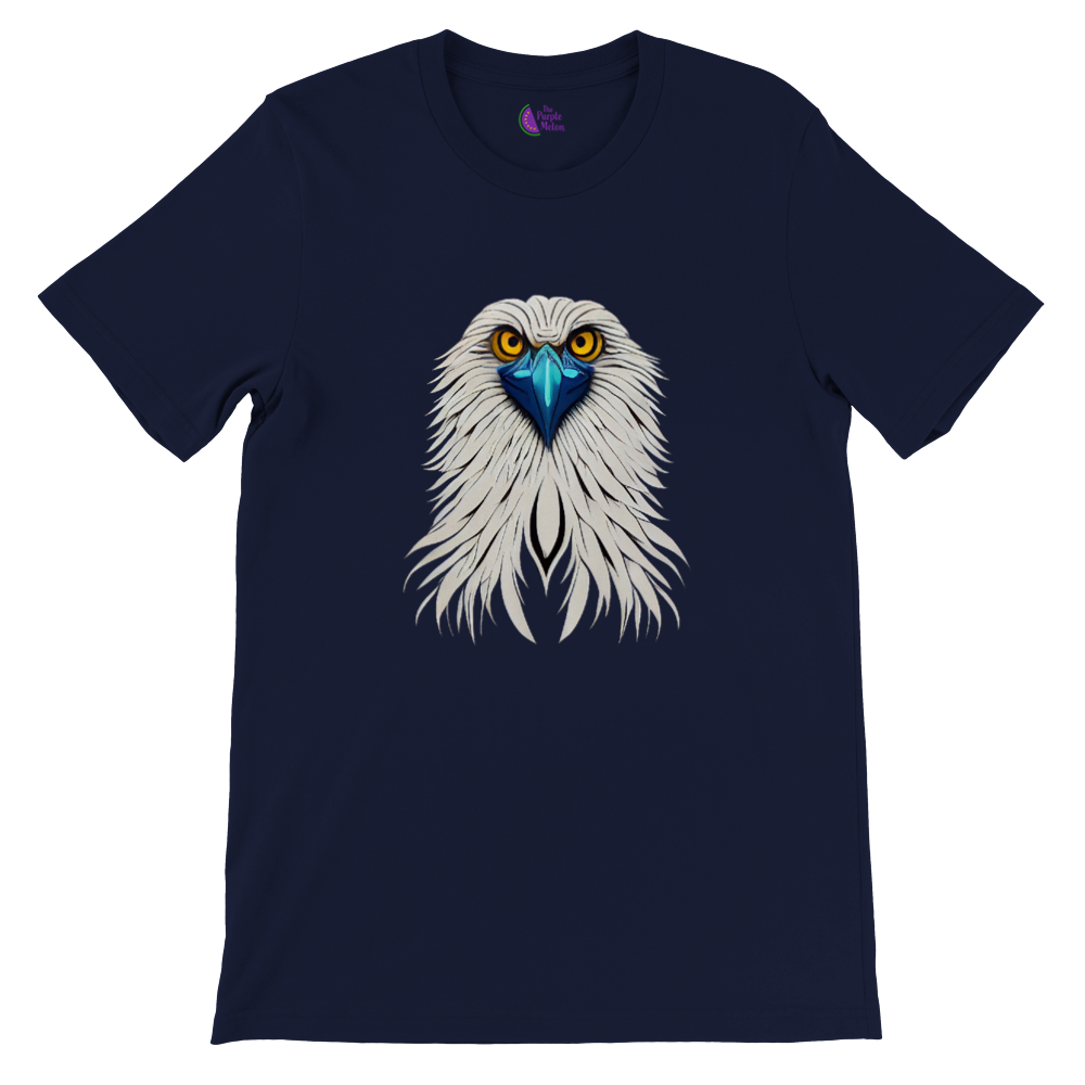 navy blue t-shirt with an eagle print