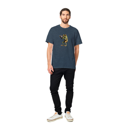 Frog Taking Photos Heavyweight Unisex Crewneck T-shirt