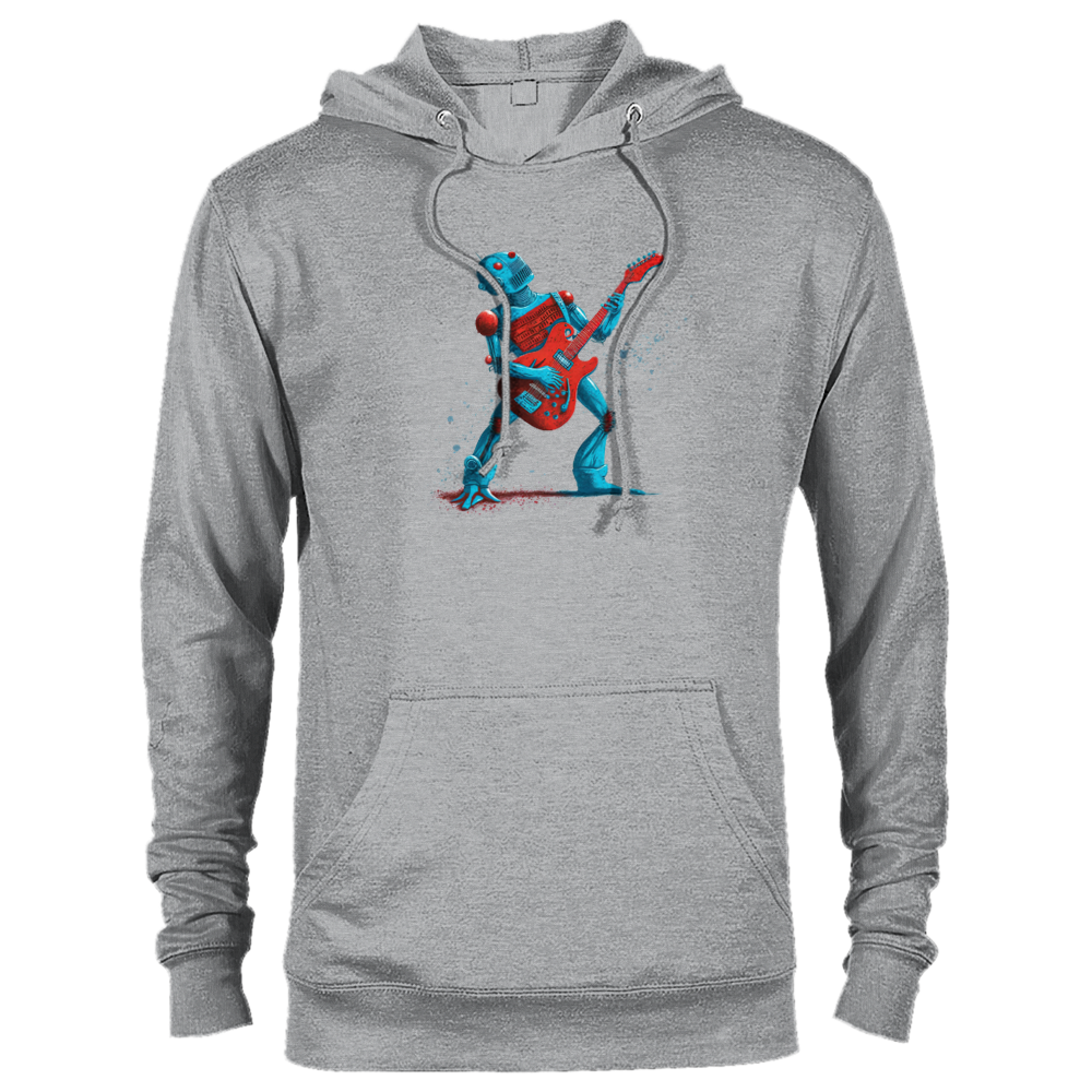 Robot Playing a Guitar Premium Unisex Pullover Hoodie