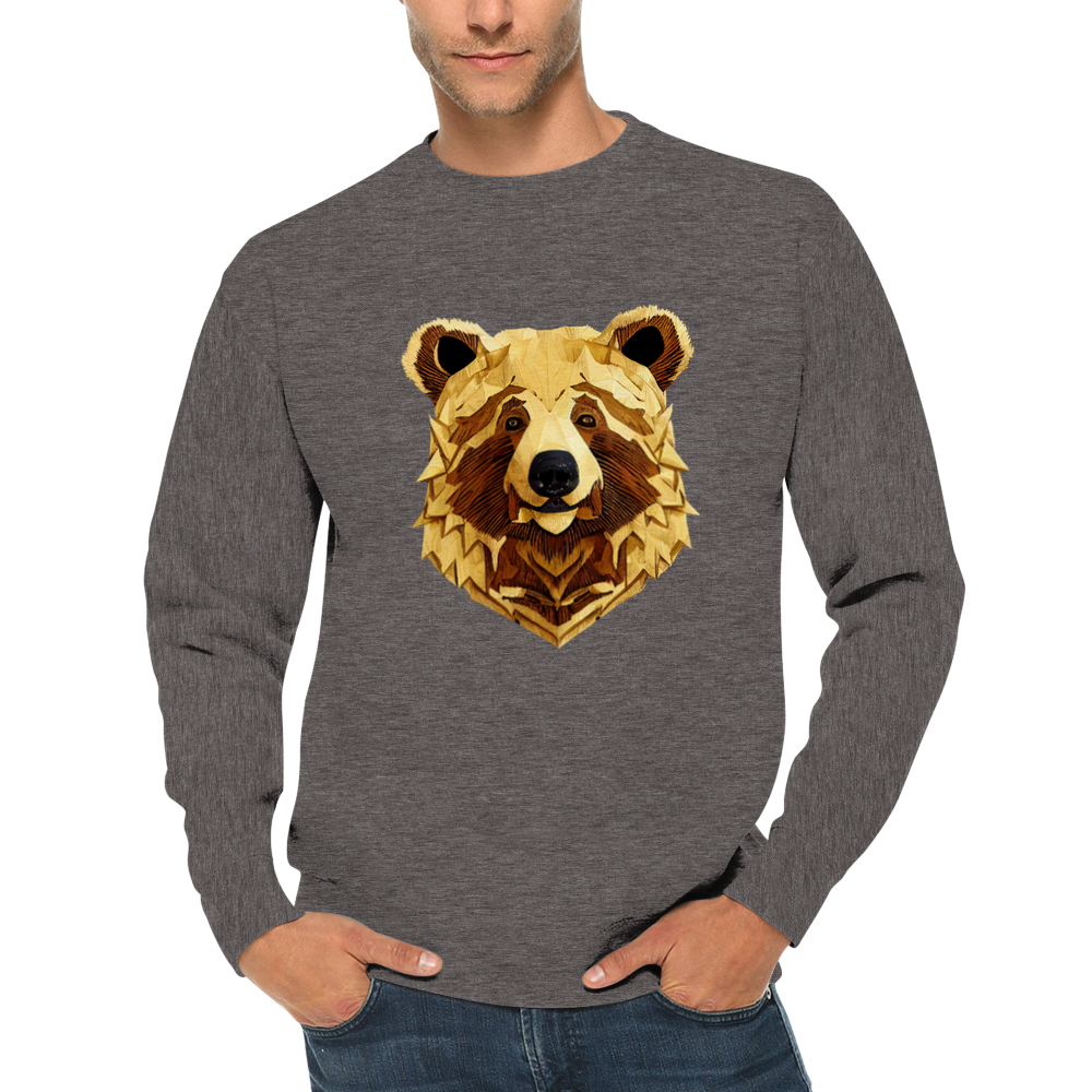 Bear Print Premium Unisex Crewneck Sweatshirt