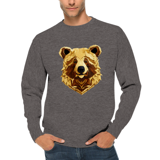 Bear Print Premium Unisex Crewneck Sweatshirt