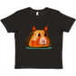 Kids black t-shirt with a cute guinea pig print