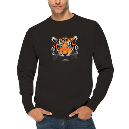 Tiger Print Premium Unisex Crewneck Sweatshirt